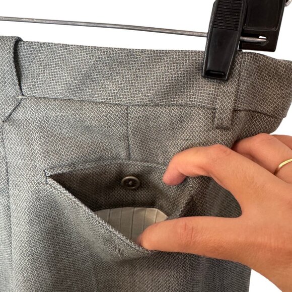 Zadig & Voltaire grey cropped wool posh trouser pants size 36 - Picture 7 of 9